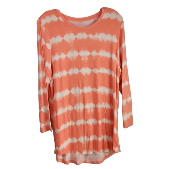 Gently Used Como Vintage The Perfect Tee Tie Dye Top Size L - Picture 1 of 5